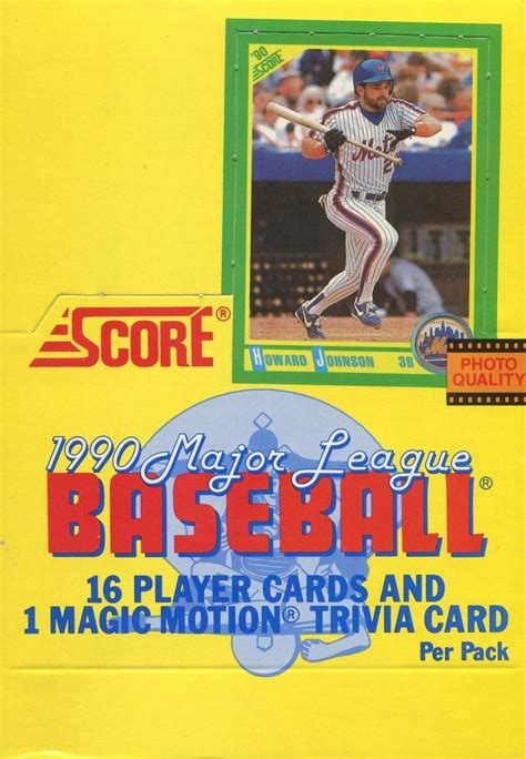 1990 score best cards|1990 SCORE BASEBALL CARDS VALUE LIST